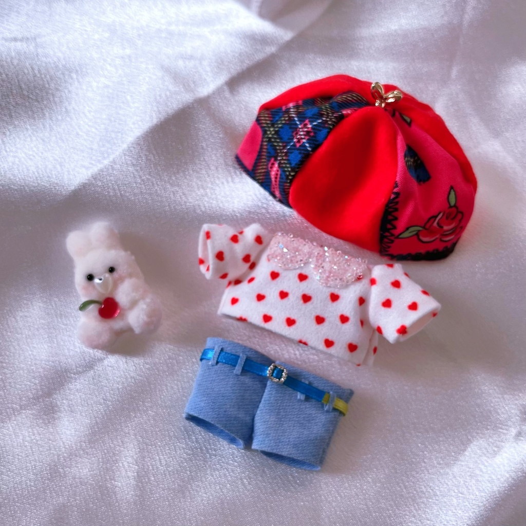 【10cm前後ぬい】Valentineコーデセット