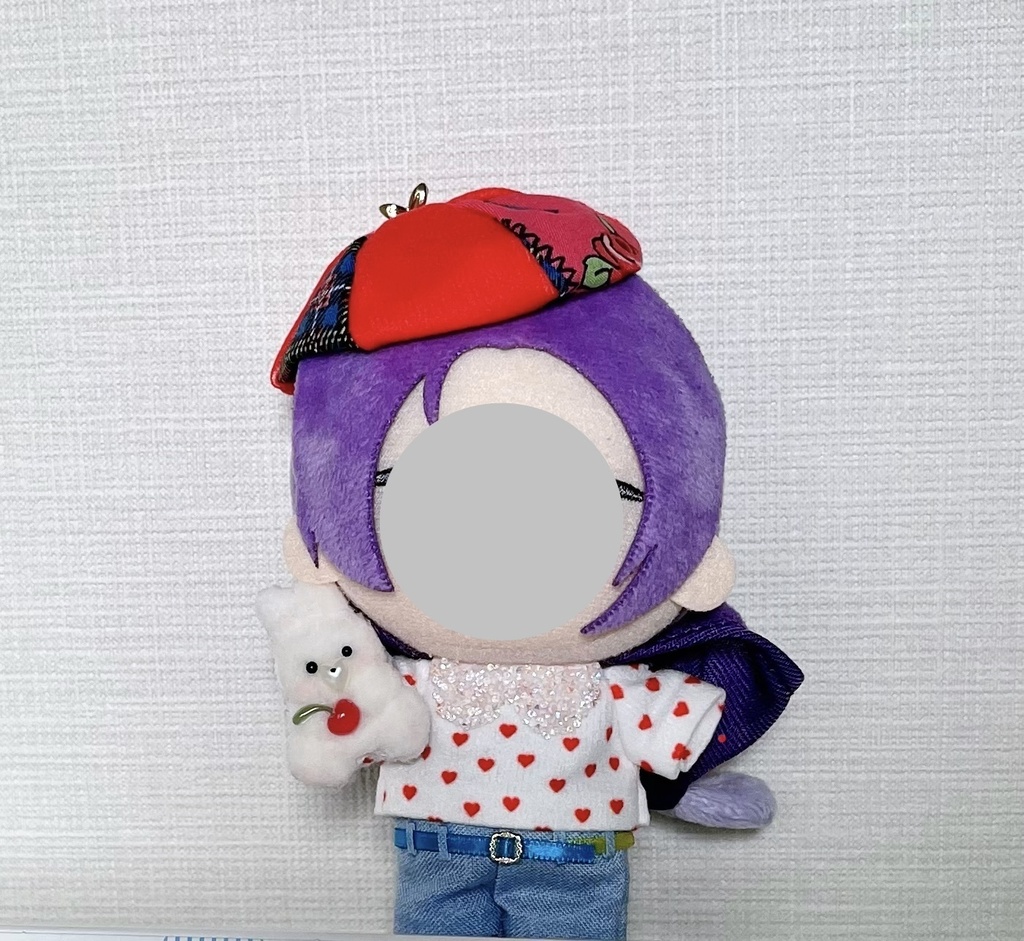 パッチワーク双葉ベレー帽