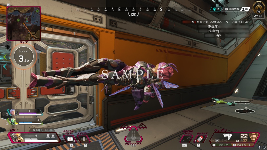 動く!Apex Legends 配信用オーバーレイ(ゴシック2)