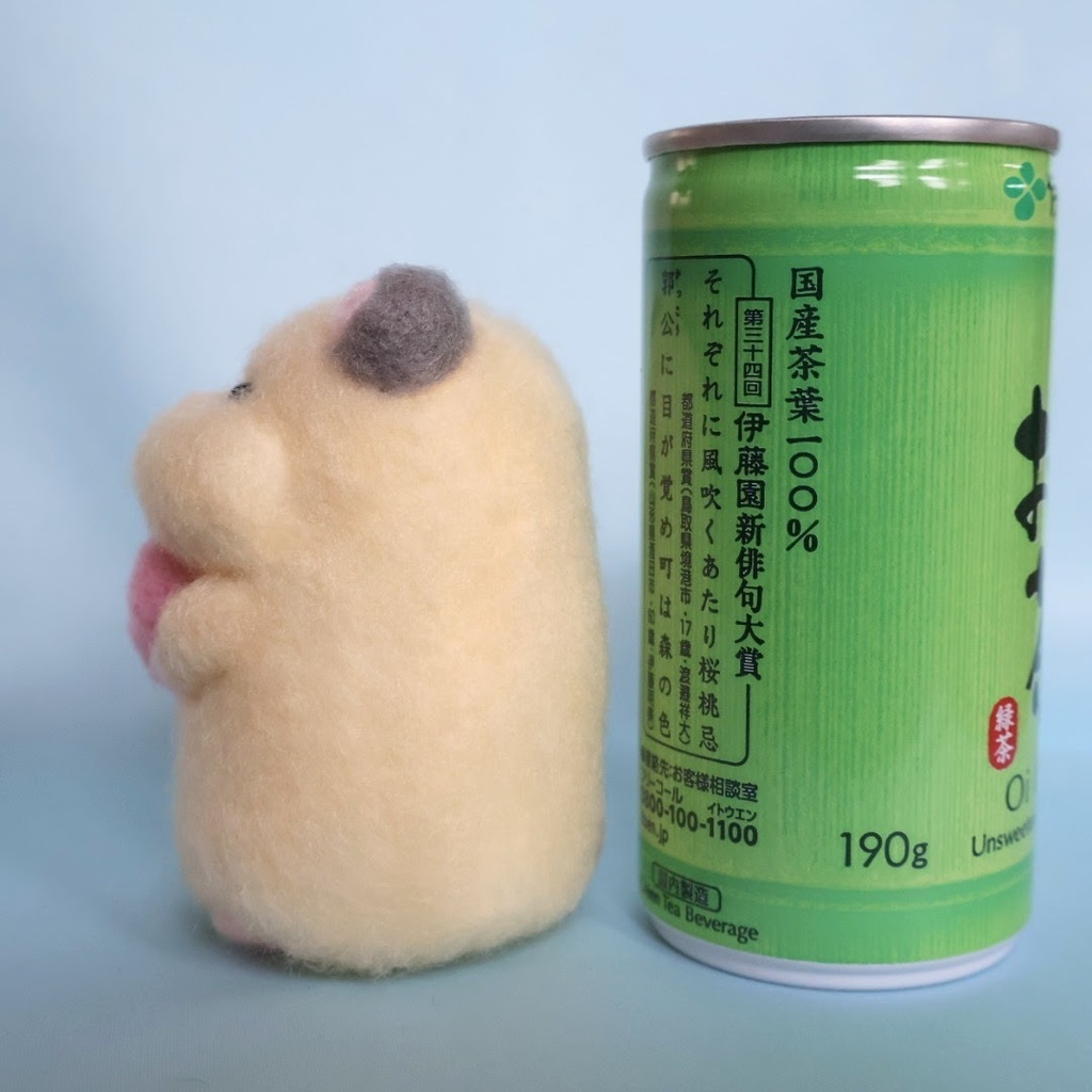 羊毛フェルトのハムスター*キンクマとハート①