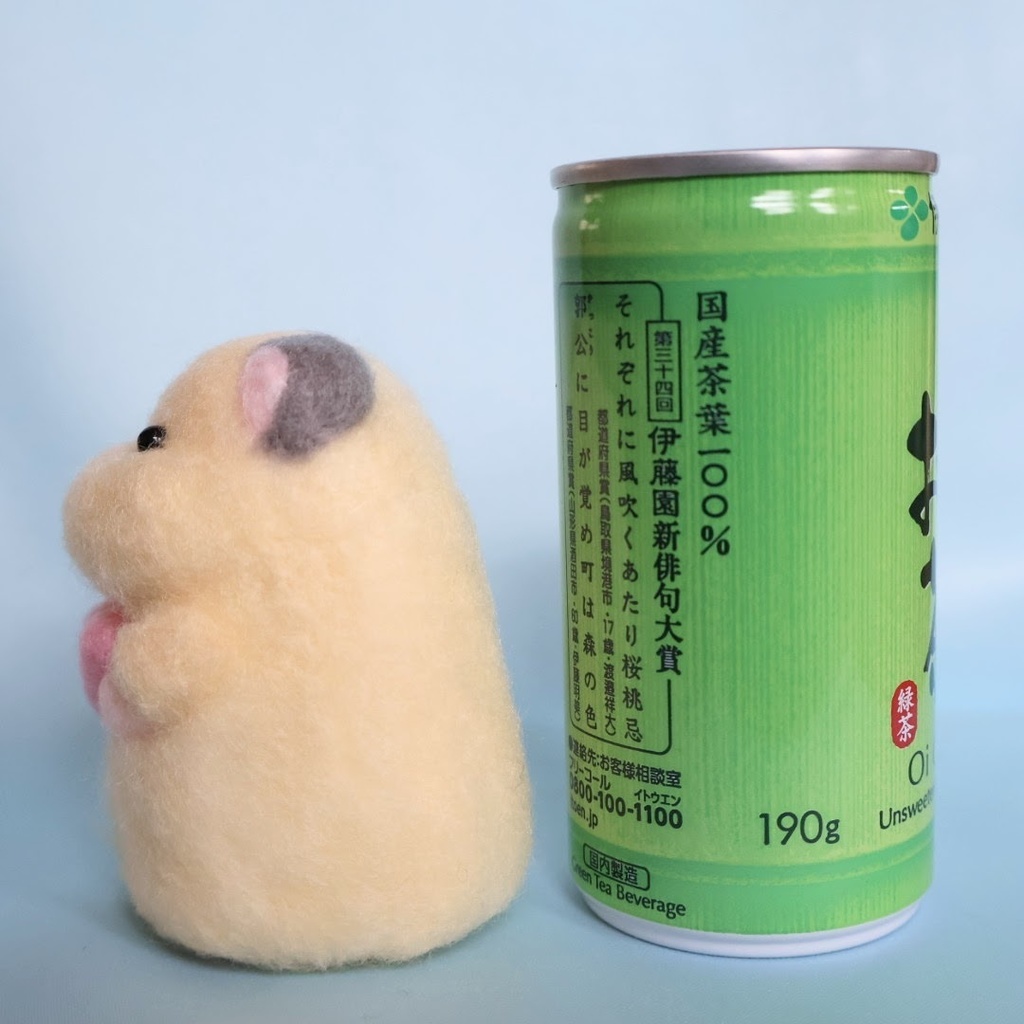羊毛フェルトのハムスター*キンクマとハート②