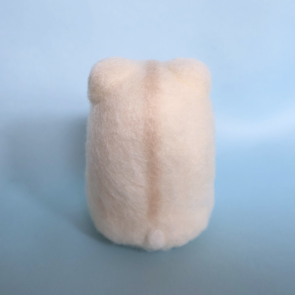 羊毛フェルトのハムスター*イエロージャンガリアンとチューリップの花かご③