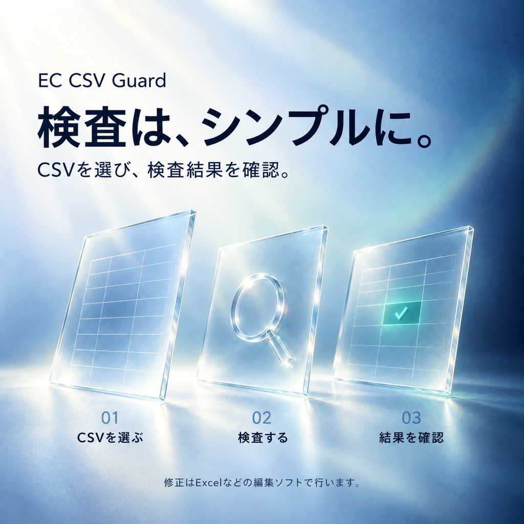 【Windows】Yahoo!ショッピング商品CSVを事前チェック|EC CSV Guard 1.0.0-rc1
