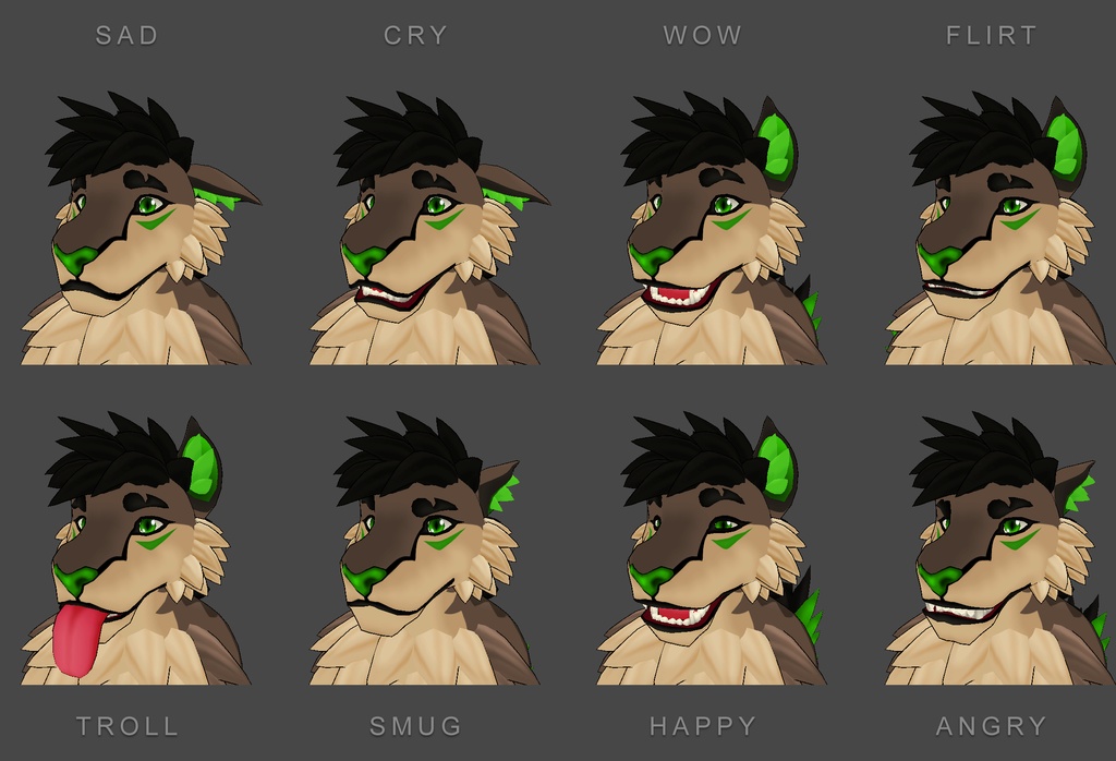 Dreadlion - Species Hybrid (Lion + Dragon) Avatar VrChat Model