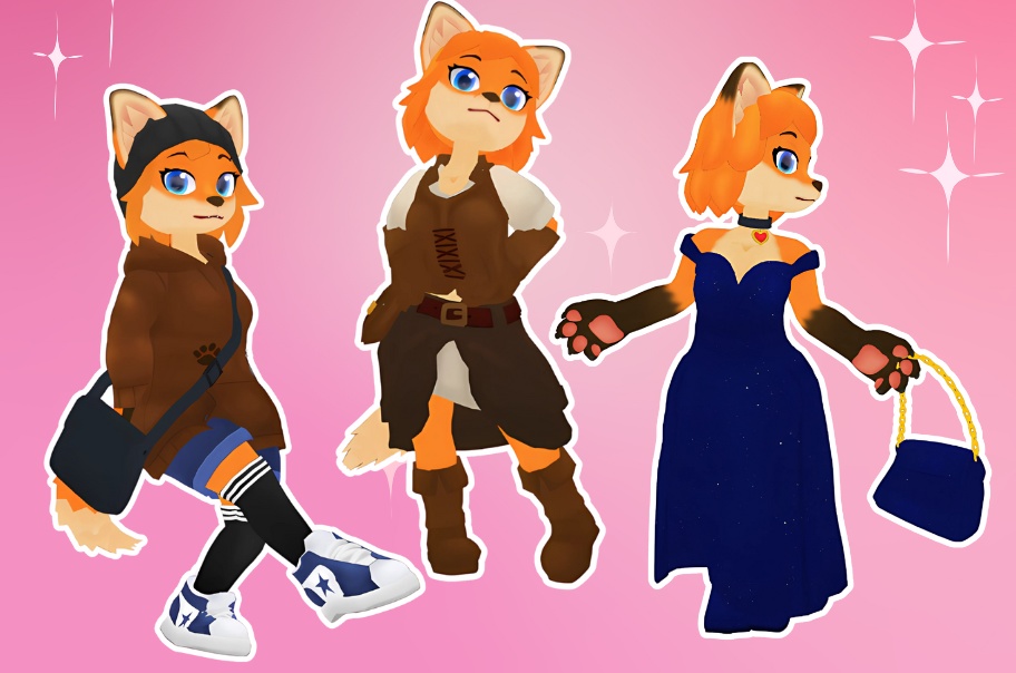 Lunaria - Fox Avatar VRChat