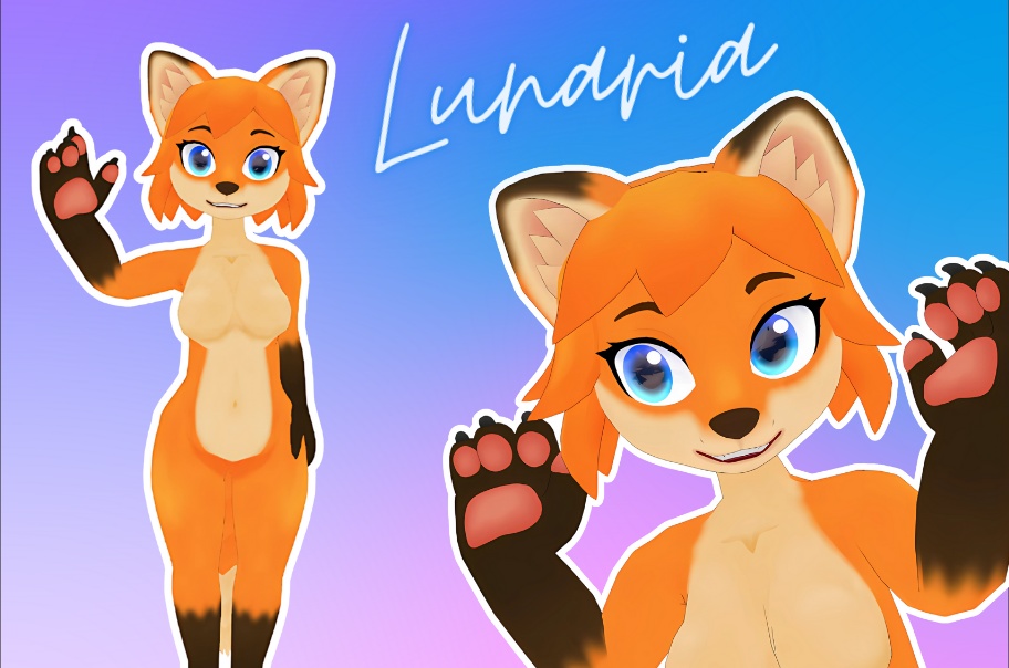 Lunaria - Fox Avatar VRChat