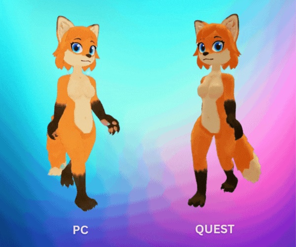 Lunaria - Fox Avatar VRChat