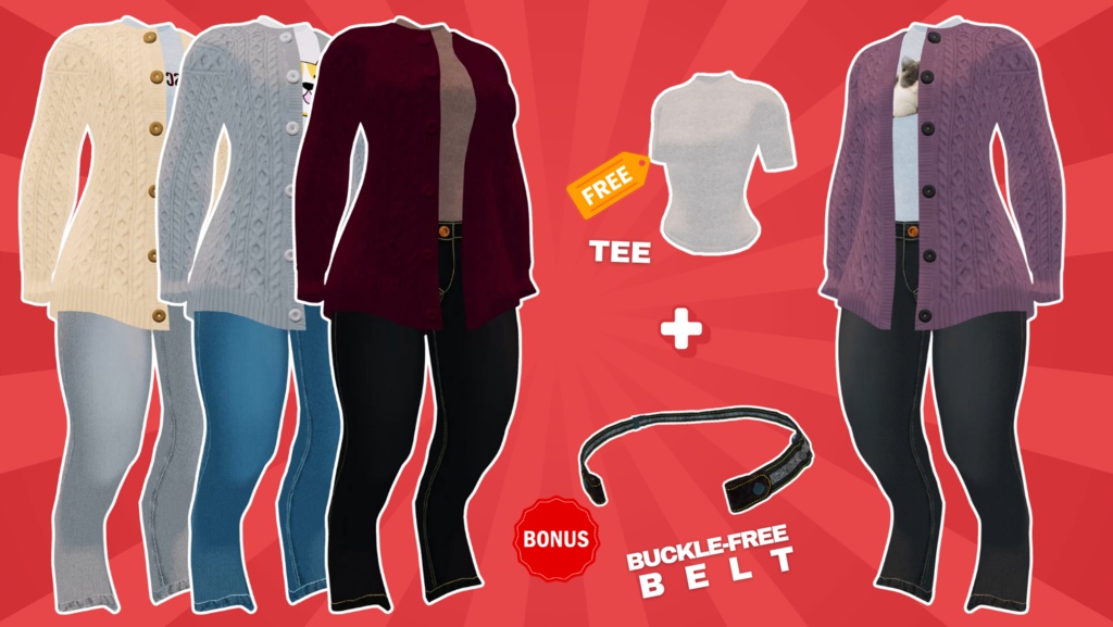 Cardigan Set for Novabeast