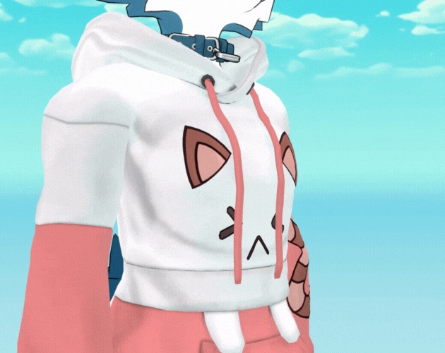 Kitty Kawaii Hoodie for Novabeast