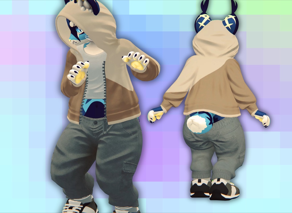 Casual Outfit for Mayu | Modular Prefab | VRChat Avatar