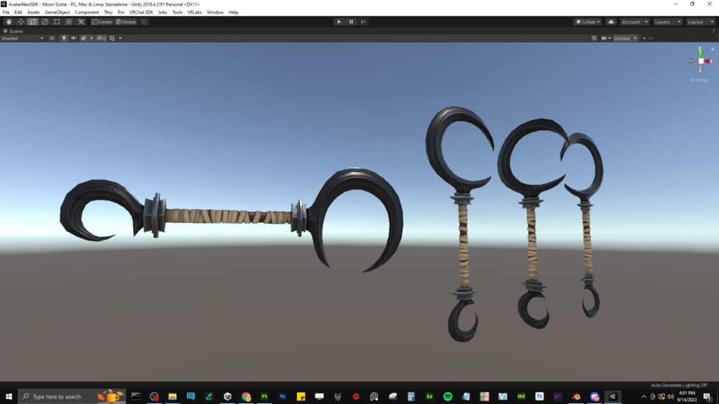 Moon Sickle - Free VRChat Weapon