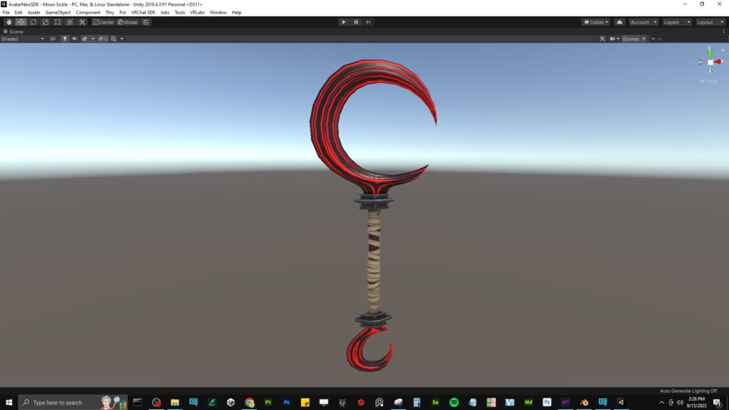 Moon Sickle - Free VRChat Weapon