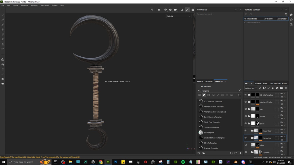 Moon Sickle - Free VRChat Weapon