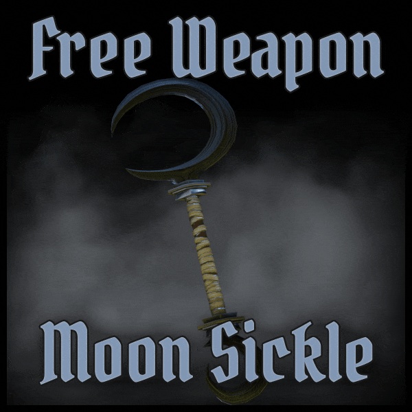 Moon Sickle - Free VRChat Weapon