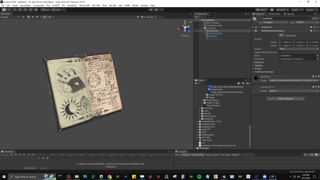 スペルブック - VRChat / Unity プロップ - Spellbook - VRChat / Unity Prop