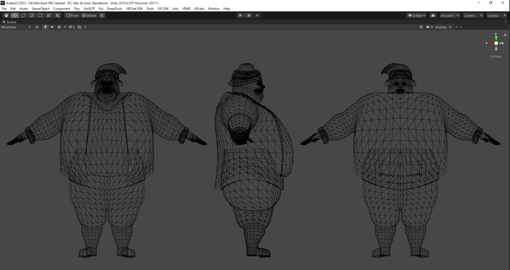 Fat Merchant : Unity NPC、VRChat アバター - Fat Merchant : Unity NPC, VRChat Avatar