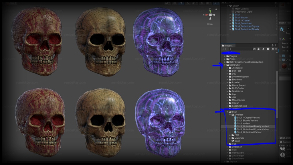 SKULL : VRChat / Unity Prop
