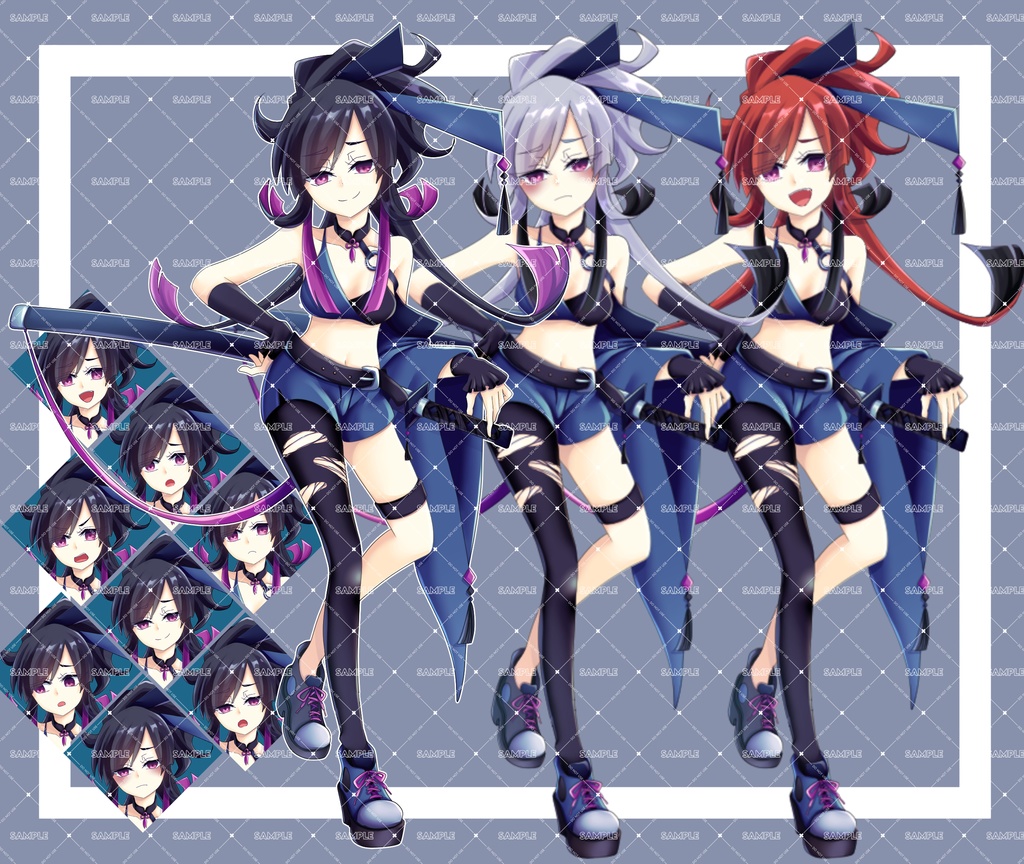 立ち絵素材 女剣士立ち絵