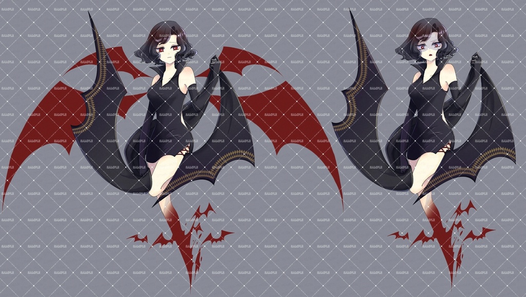 立ち絵素材 吸血鬼セット