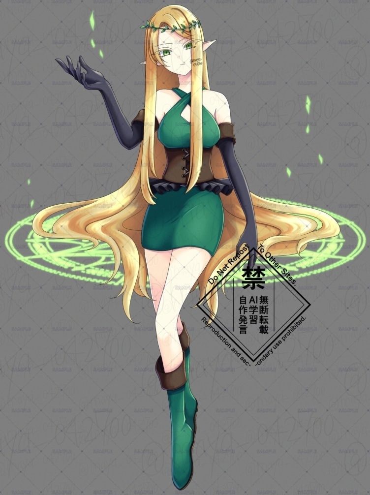 立ち絵素材 エルフの女性セット