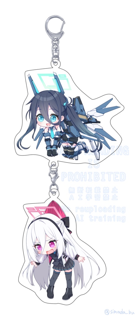 アリスとケイの連結ぶらぶらアクキー