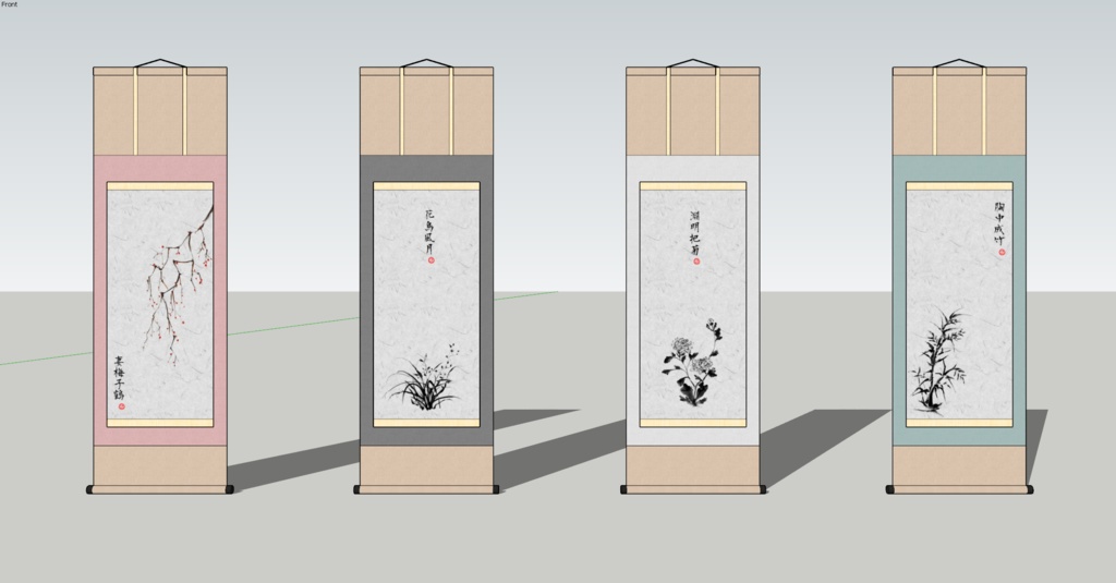 掛け軸(Japanese Hanging Scroll)