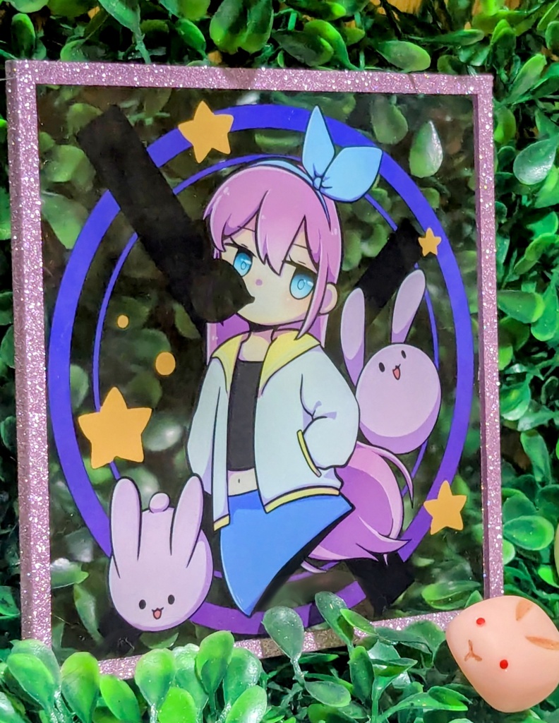 オーブリーアクリル色紙