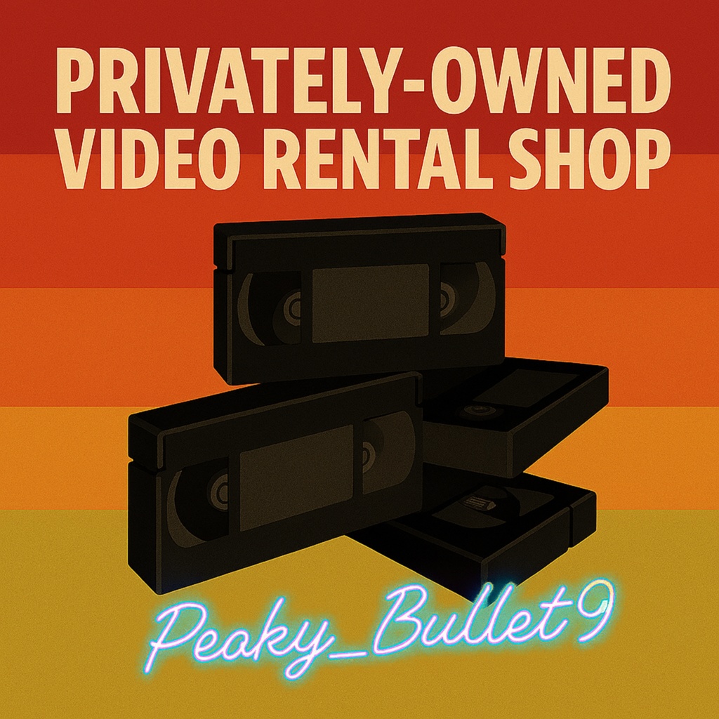 Privately-owned video rental shop