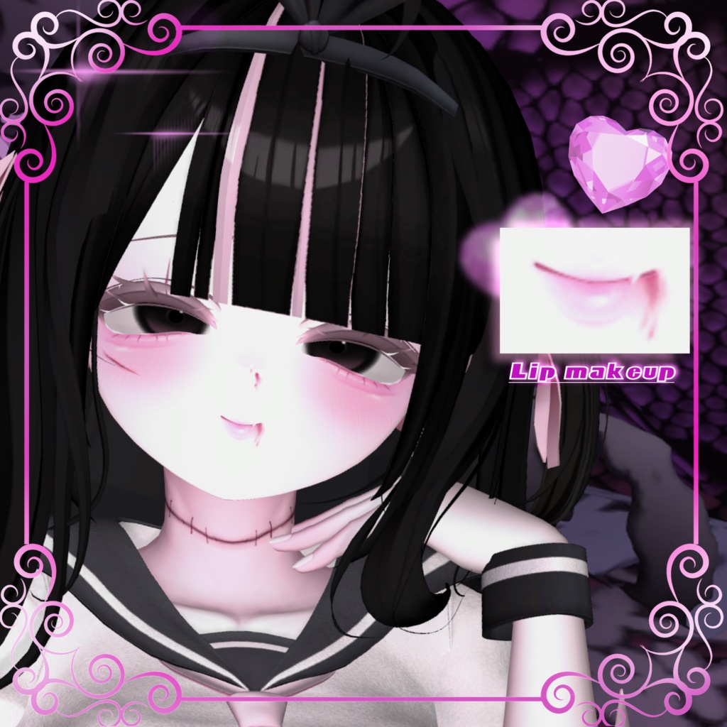 { MANUKA } デビルちゃん化粧_!Devil_chan makeup_!