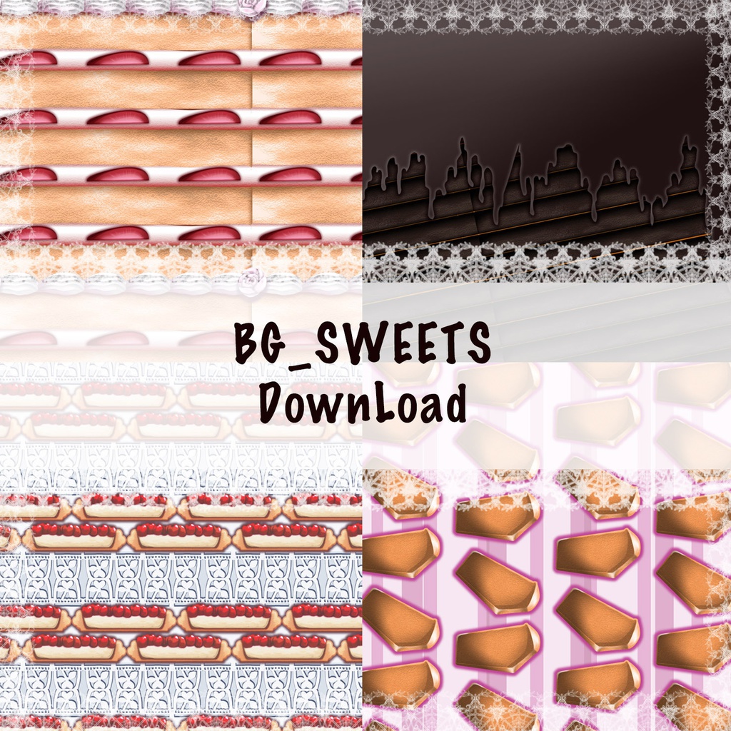 洋菓子系統の背景素材