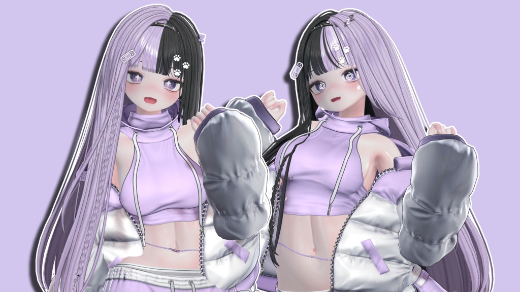 Gradation & half 【10 avatars】【VRC Hair】♥ Iris_Hair ♥