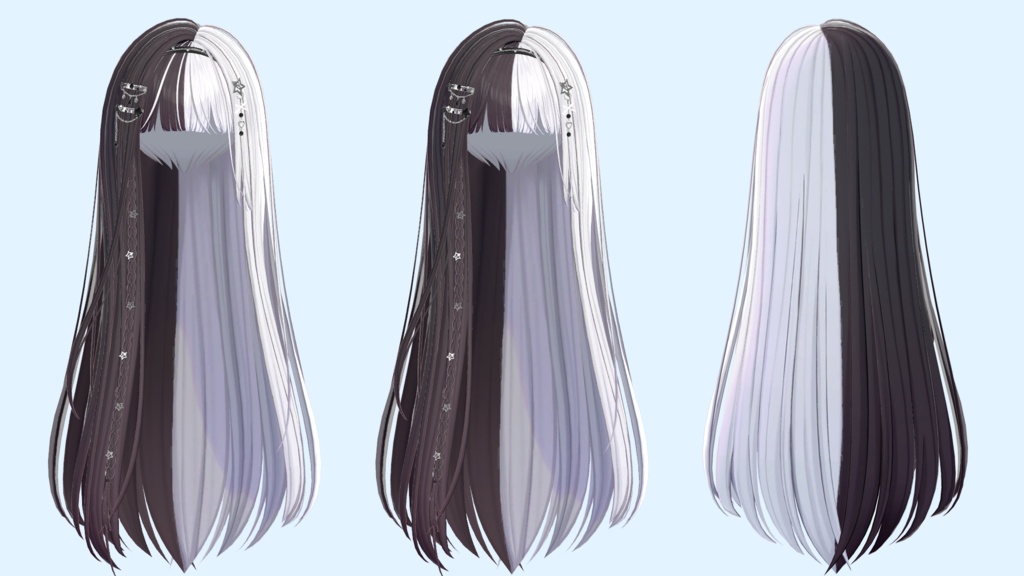 Gradation & Mesh グラデーションとメッシュ 【10 avatars】【VRC Hair】♥ Iris_Hair ♥