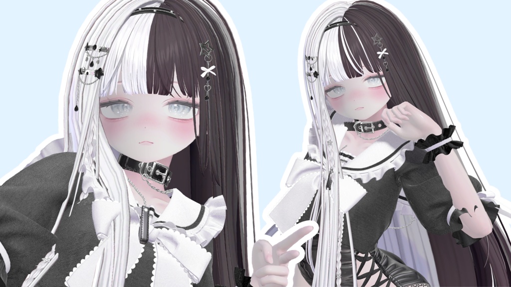 Gradation & Mesh グラデーションとメッシュ 【10 avatars】【VRC Hair】♥ Iris_Hair ♥