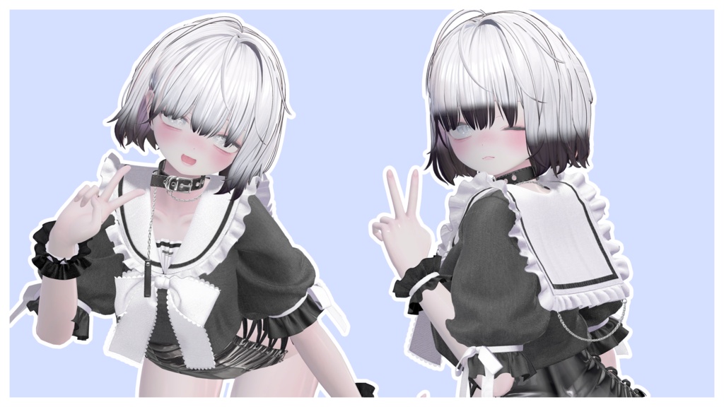 Gradation & Mesh グラデーションとメッシュ 【10 avatars】【VRC Hair】♥ Ivy_Hair ♥