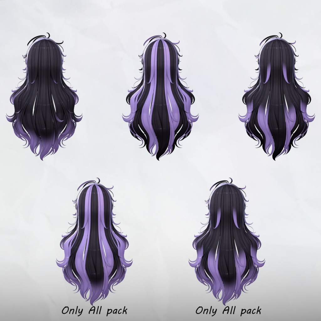 🖤SALE🖤【16アバター対応】 𝐋𝐕.𝟔+ Lazy_Hair 🌡️_Hair mask gradation&highlights