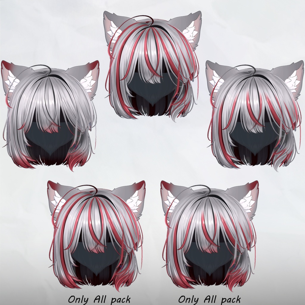 🖤SALE🖤ねこタイドボブヘア_Hair mask gradation&highlights