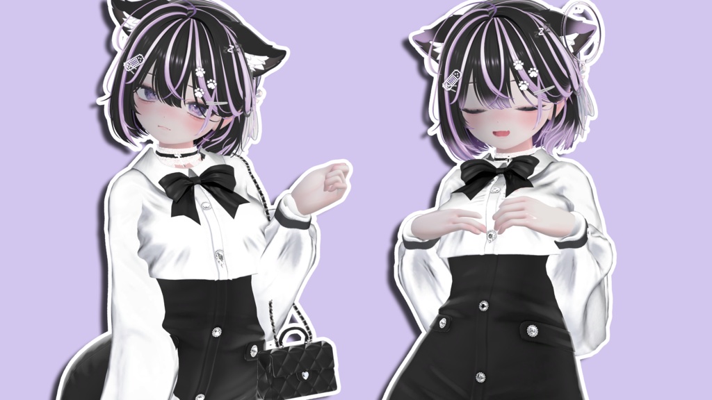 gradation & highlights ねこタイドボブヘア Neko Tied Bob hair