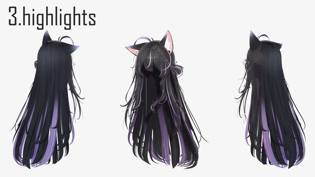 gradation & highlights ラブリーロングヘア Lovely long hair