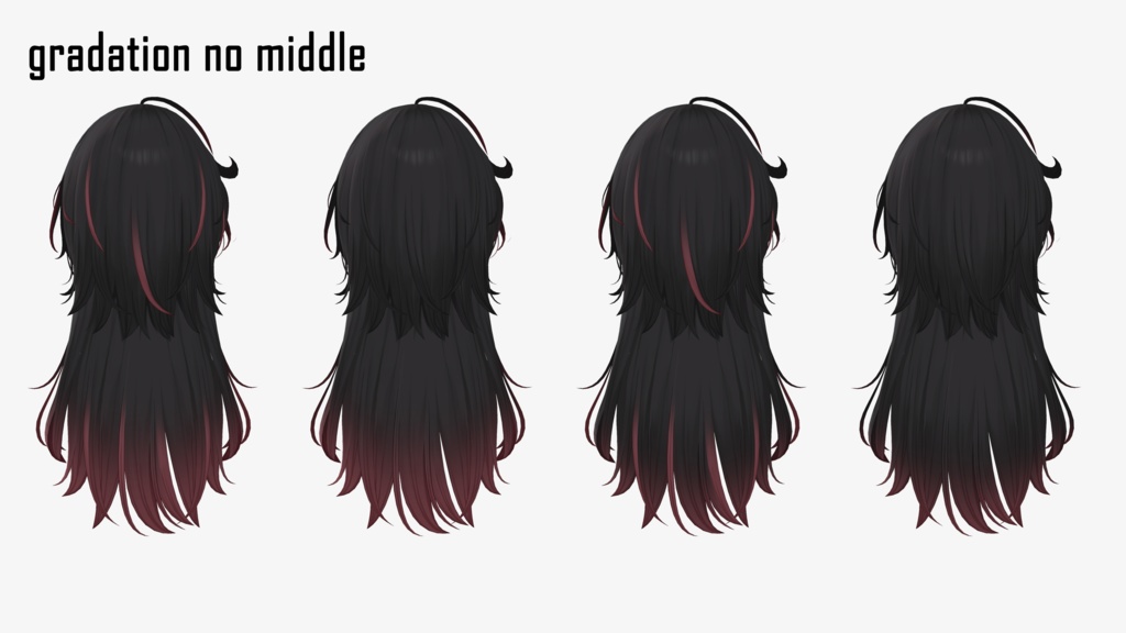 gradation & highlights 【VRC Hair】Sylin_Hair