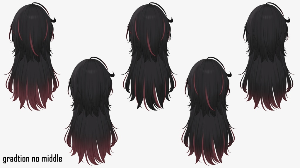 gradation & highlights 【VRC Hair】Sylin_Hair