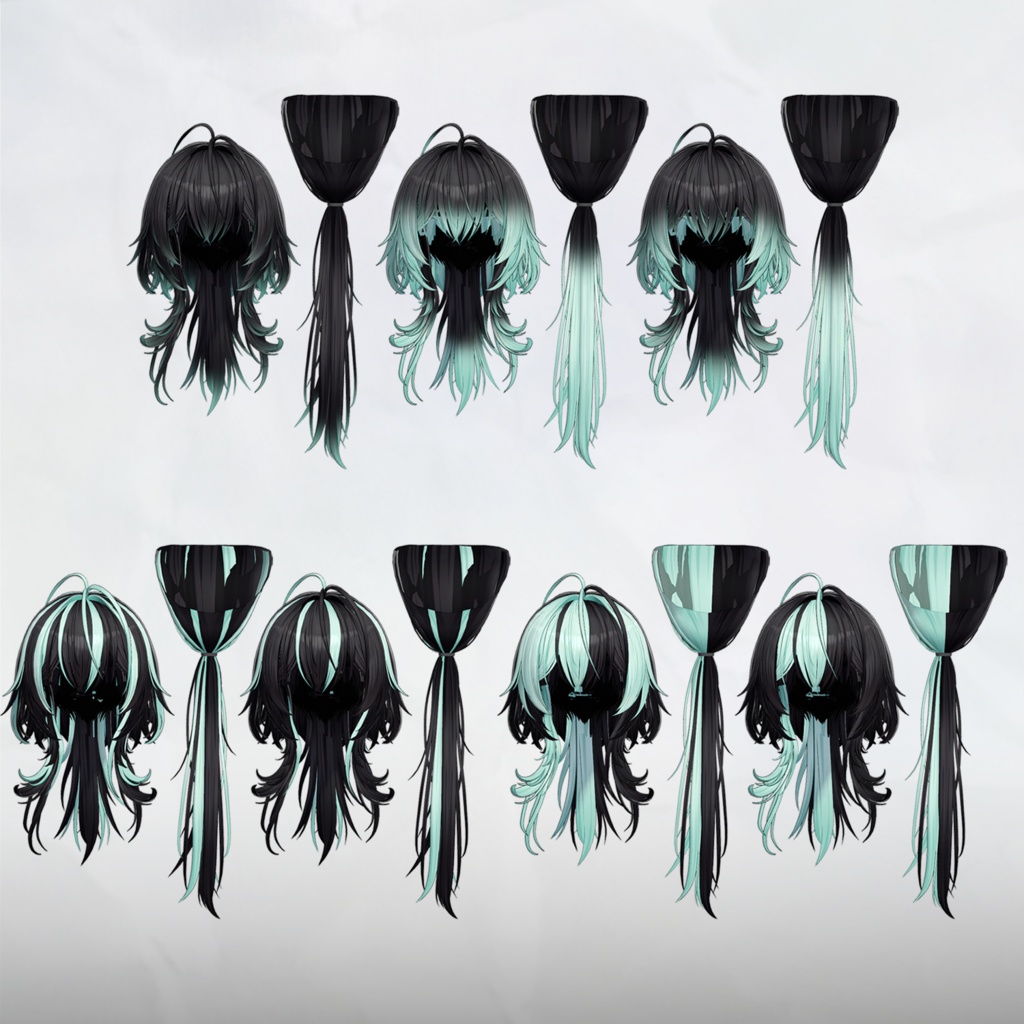 ✦。🐉Astel-hair。✦_Hair mask gradation&highlights