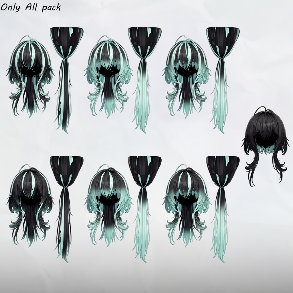 ✦。🐉Astel-hair。✦_Hair mask gradation&highlights