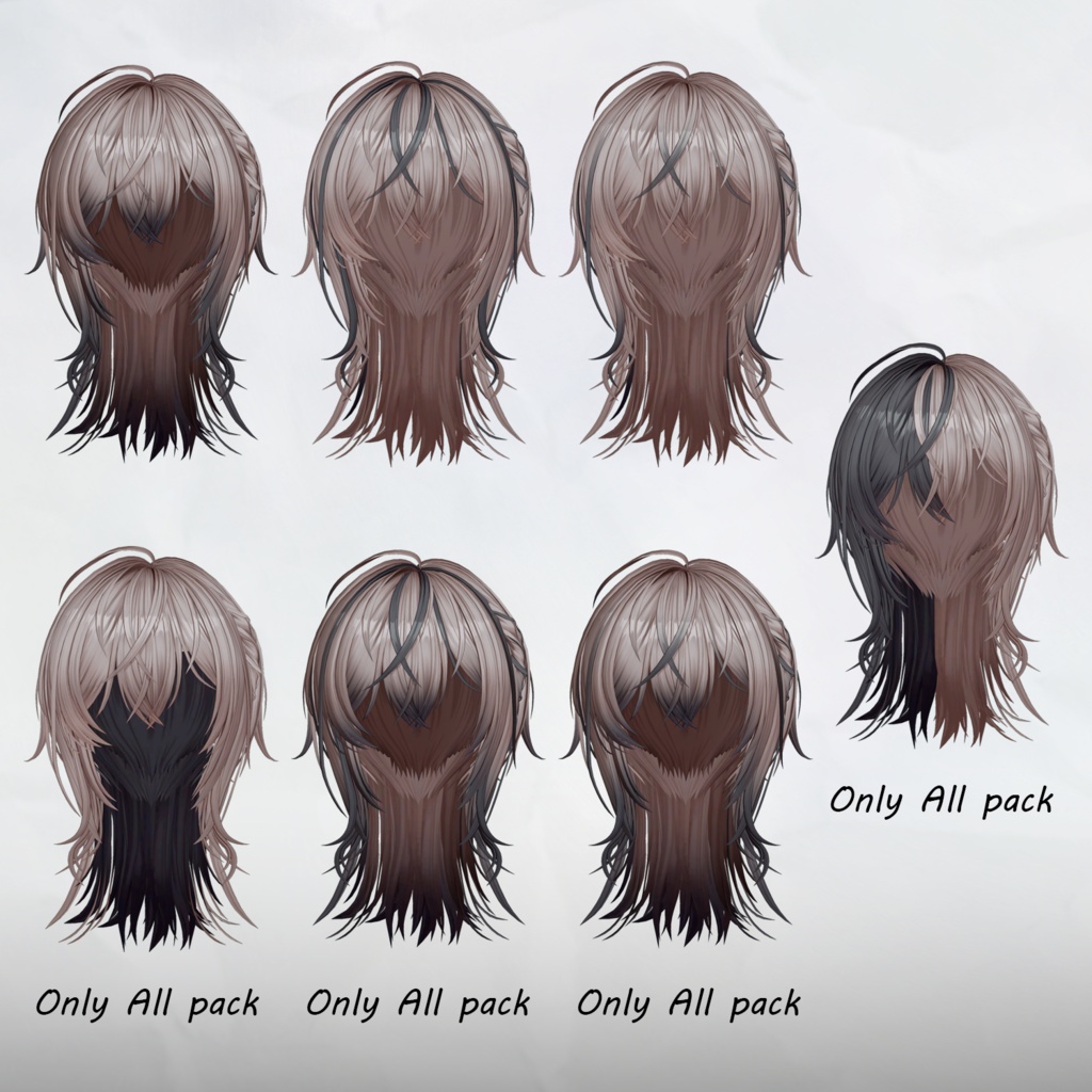 ✦。Plait-Hair🩶。✦_Hair mask gradation&highlights