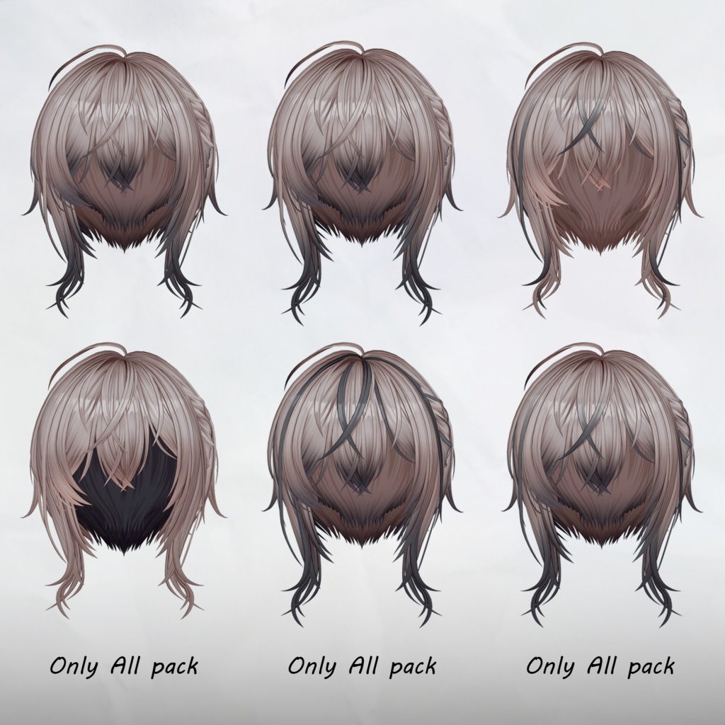 ✦。Plait-Hair🩶。✦_Hair mask gradation&highlights