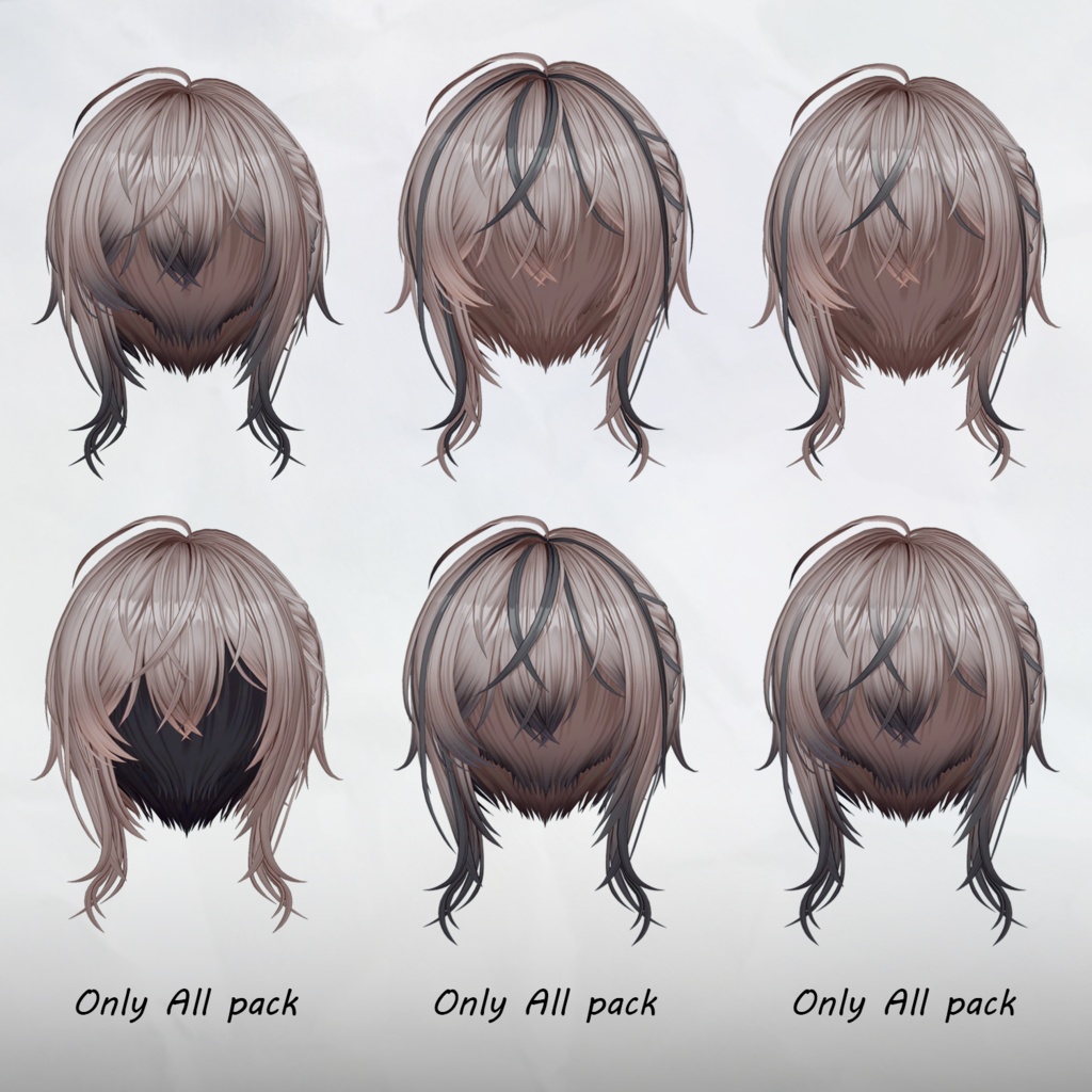 ✦。Plait-Hair🩶。✦_Hair mask gradation&highlights