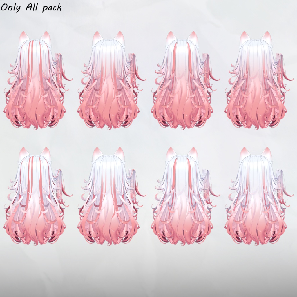 Halo Ring Hair_Hair mask gradation&highlights