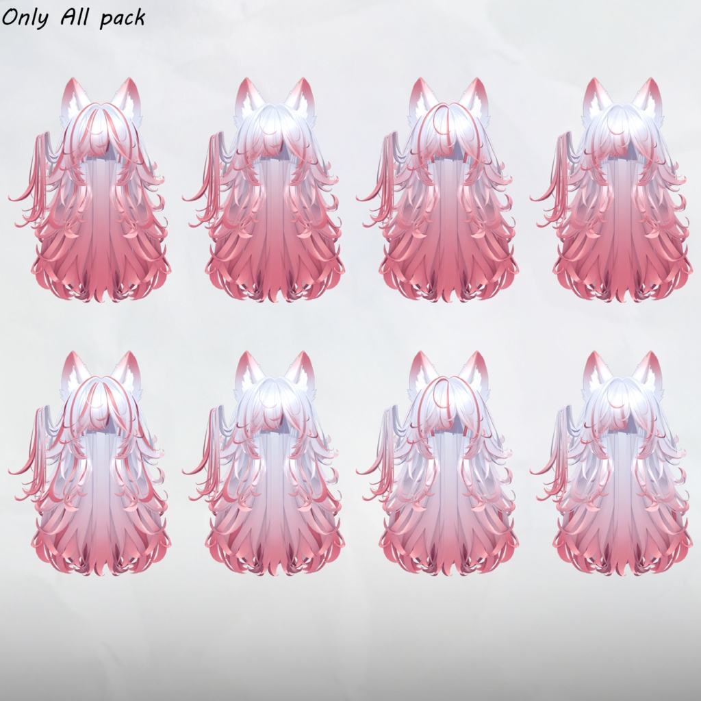 Halo Ring Hair_Hair mask gradation&highlights