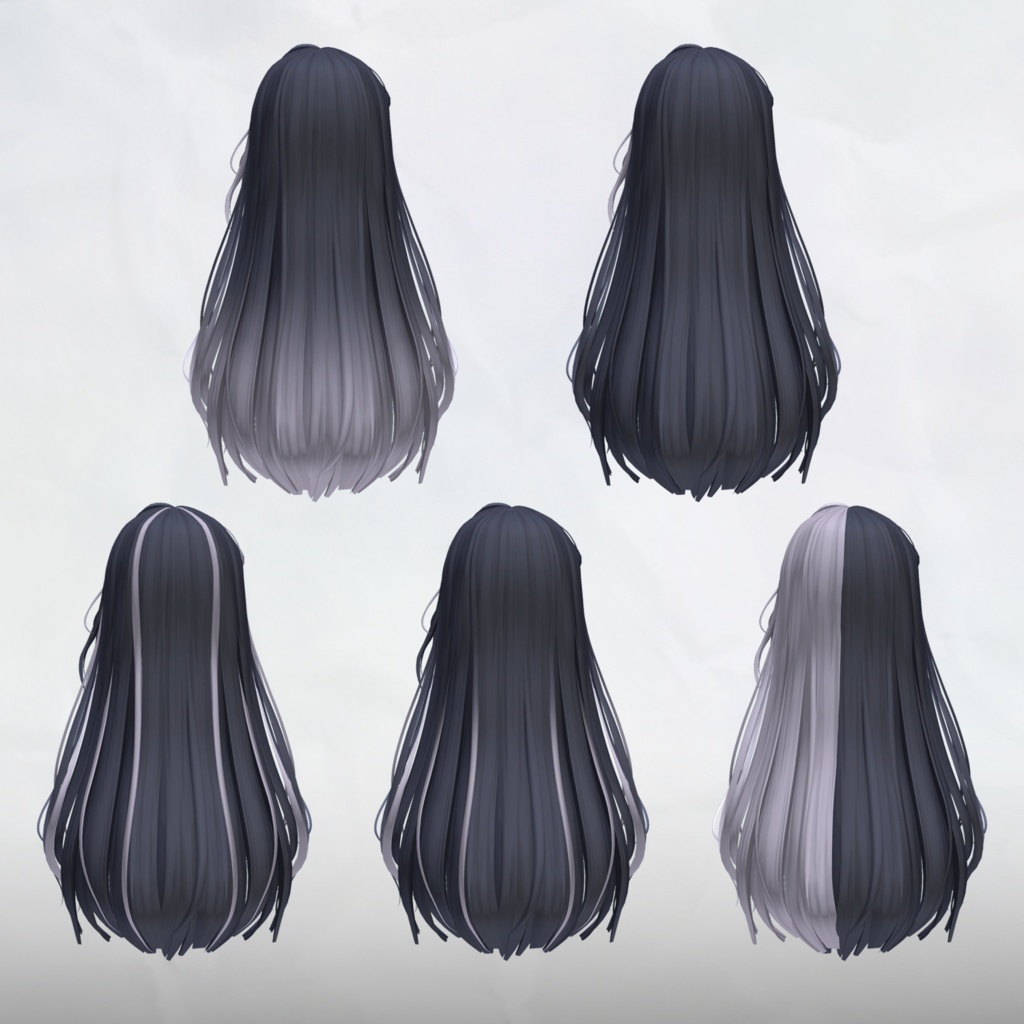 SALE すずかぜロング_Hair mask half&highlights