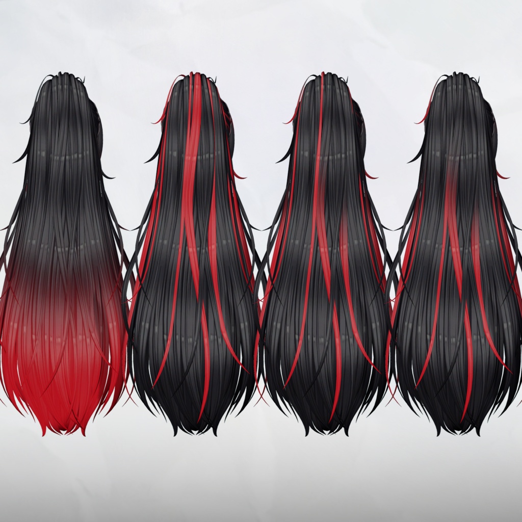 ✦。🦊Kitsune-Miko。✦_Hair mask gradation&highlights