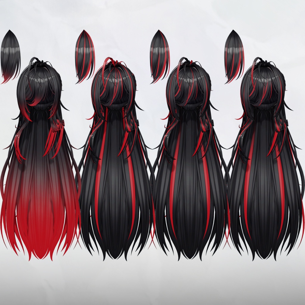 ✦。🦊Kitsune-Miko。✦_Hair mask gradation&highlights